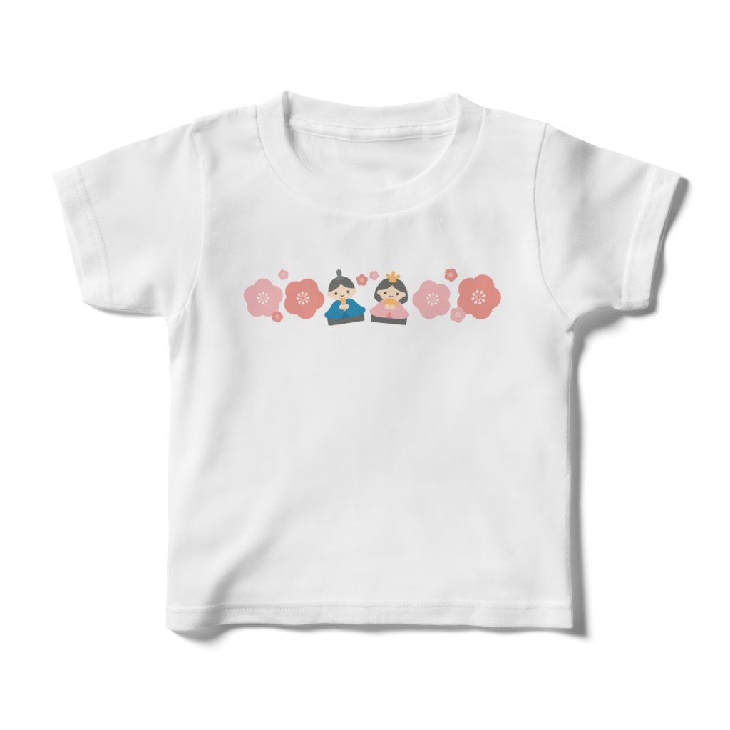 ひなまつりのキッズTシャツ
