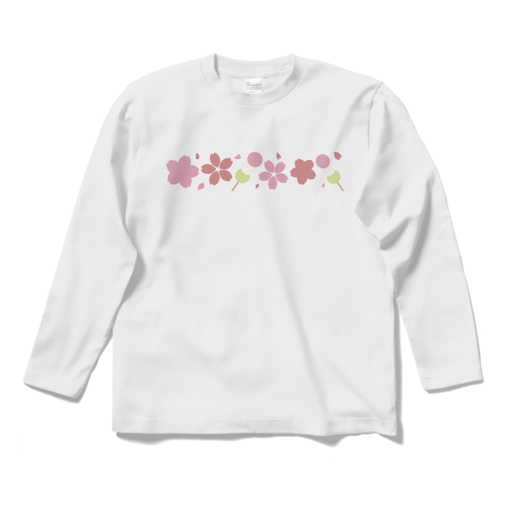 お花見のロングスリーブTシャツ
