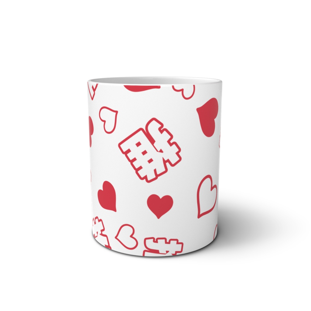 赤色の推しのマグカップ