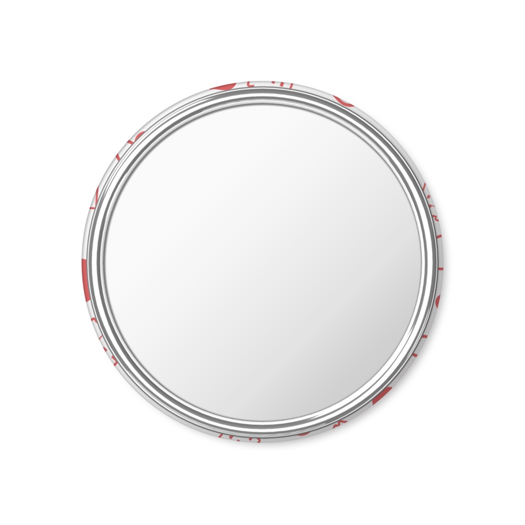 赤色の推しの缶ミラー