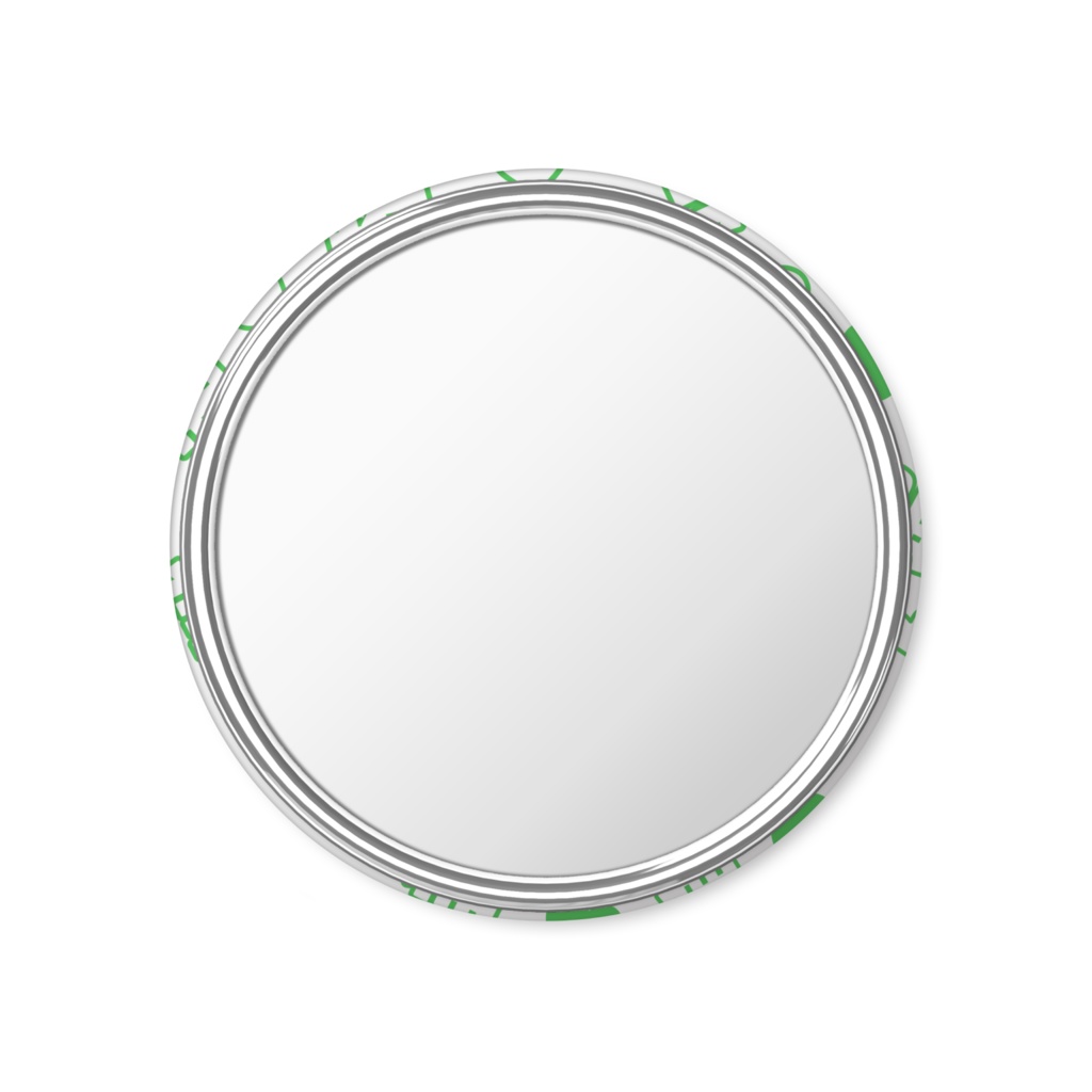 緑色の推しの缶ミラー
