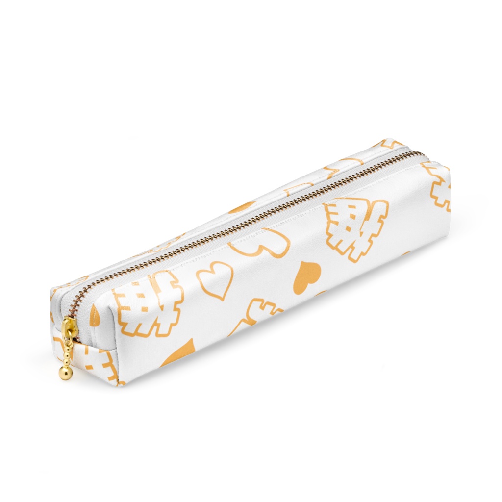 オレンジ色の推しのペンケース