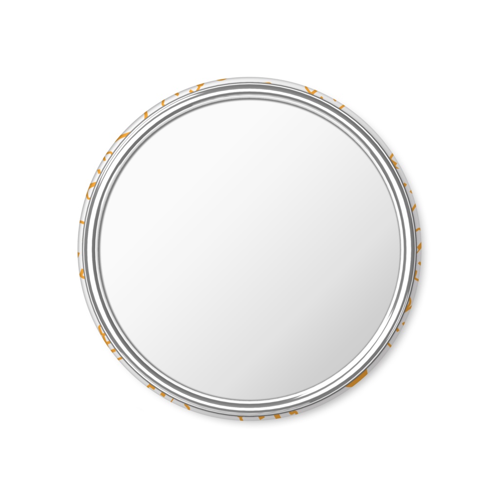 オレンジ色の推しの缶ミラー