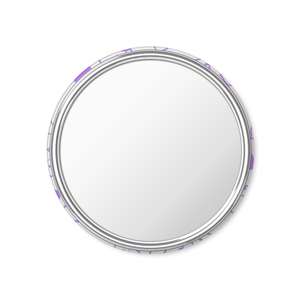 紫色の推しの缶ミラー