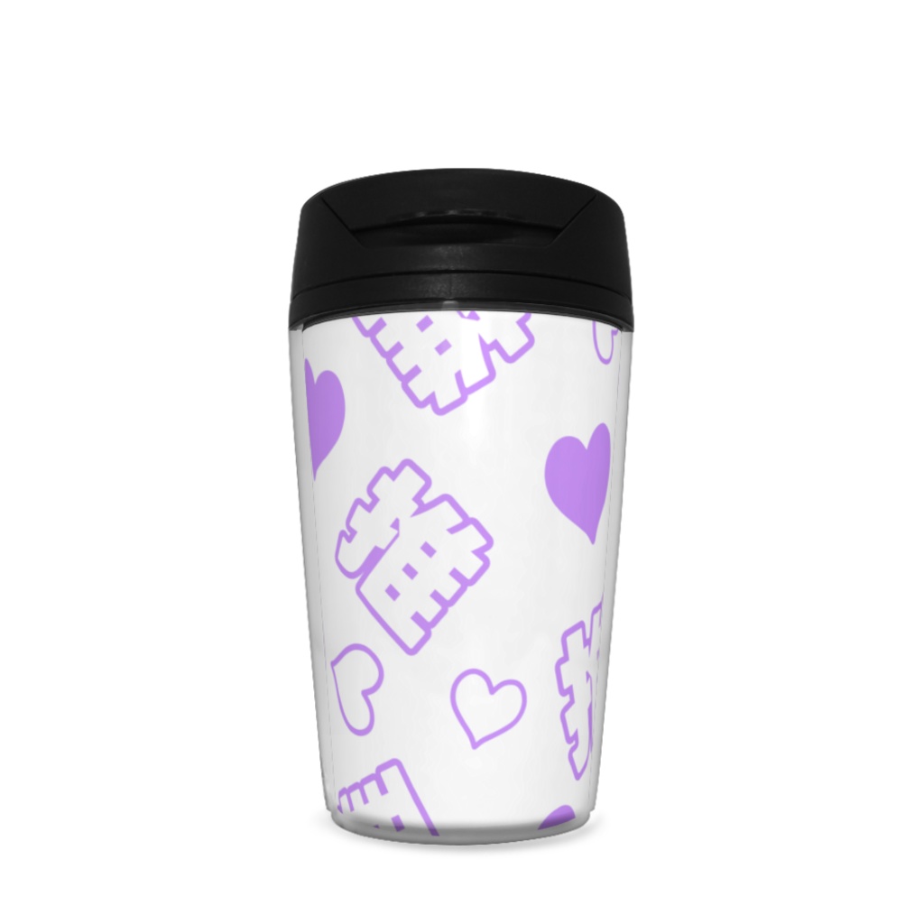 紫色の推しのタンブラー