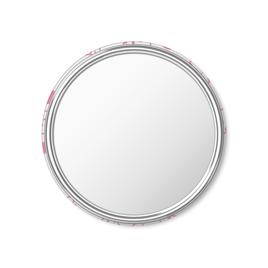 ピンク色の推しの缶ミラー