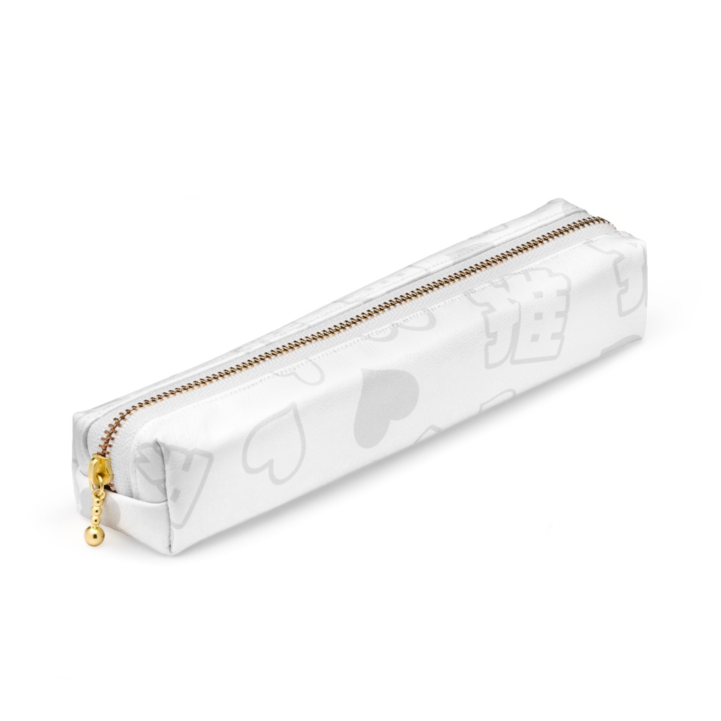 白色の推しのペンケース