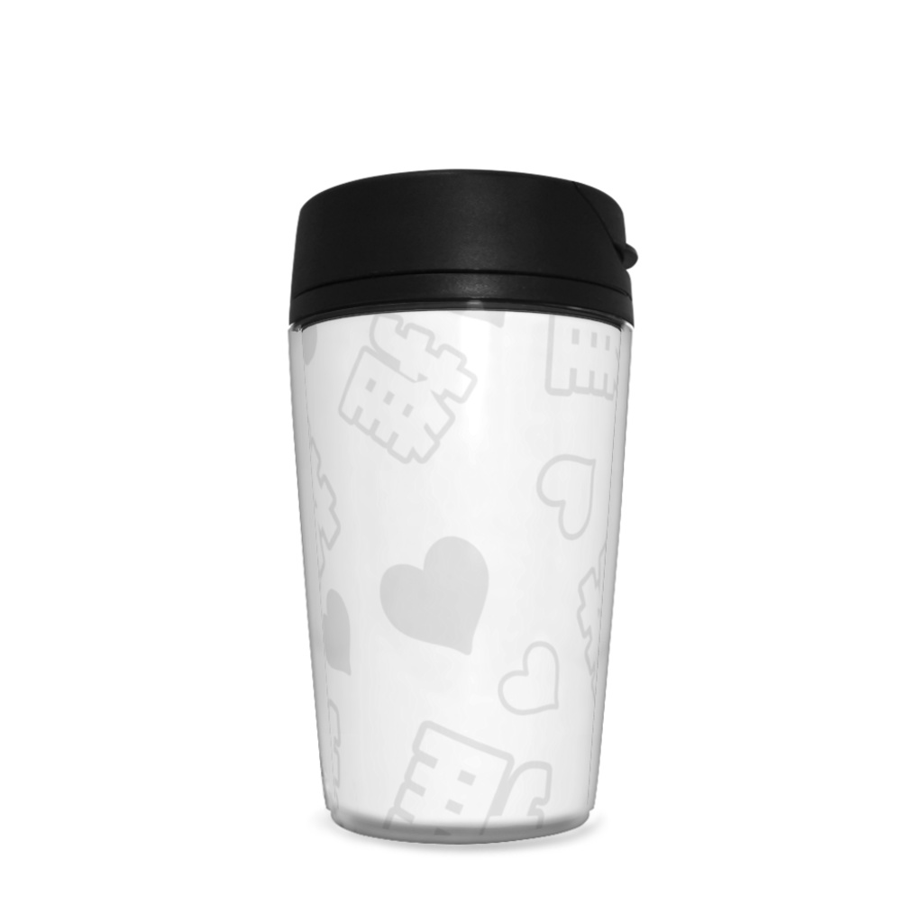 白色の推しのタンブラー