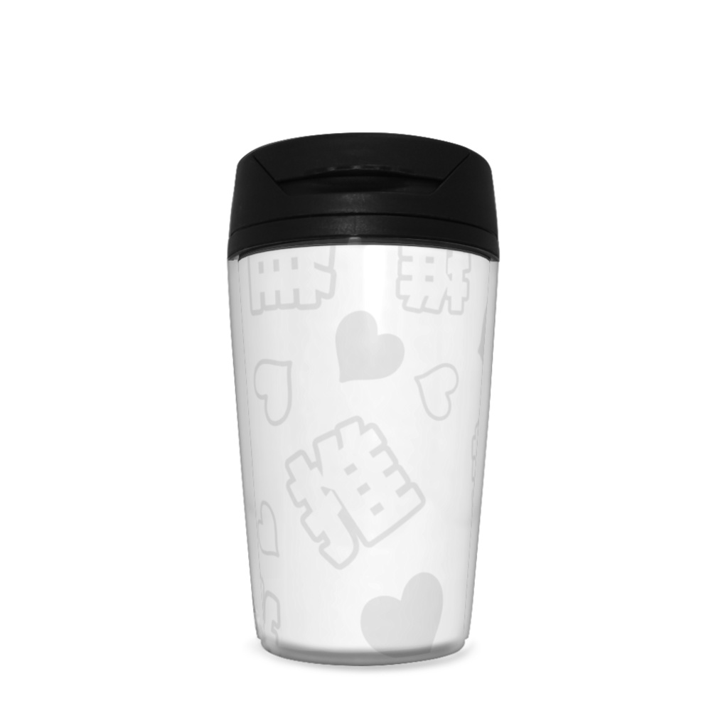 白色の推しのタンブラー