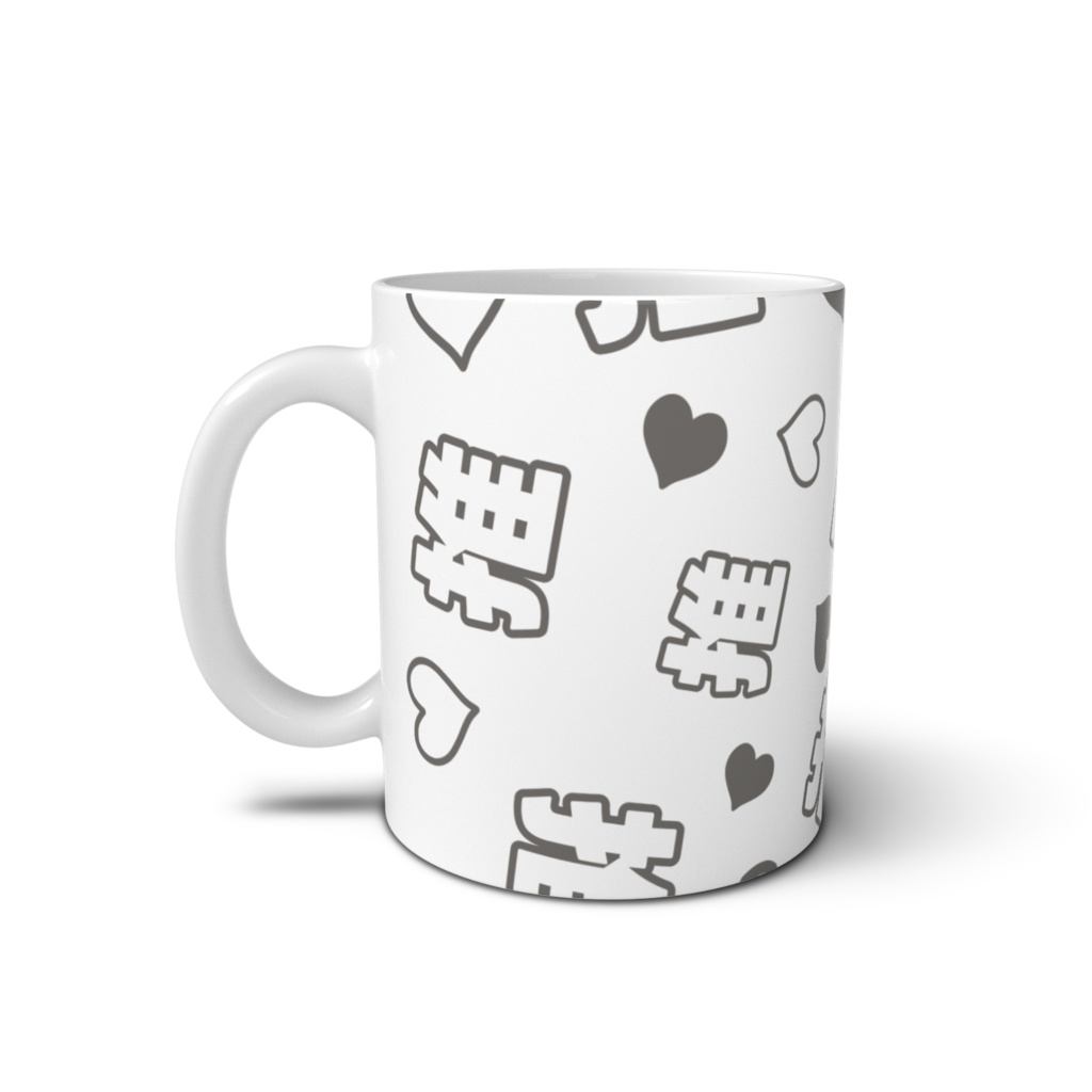 黒色の推しのマグカップ