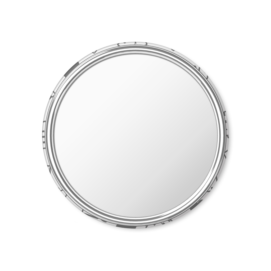 黒色の推しの缶ミラー