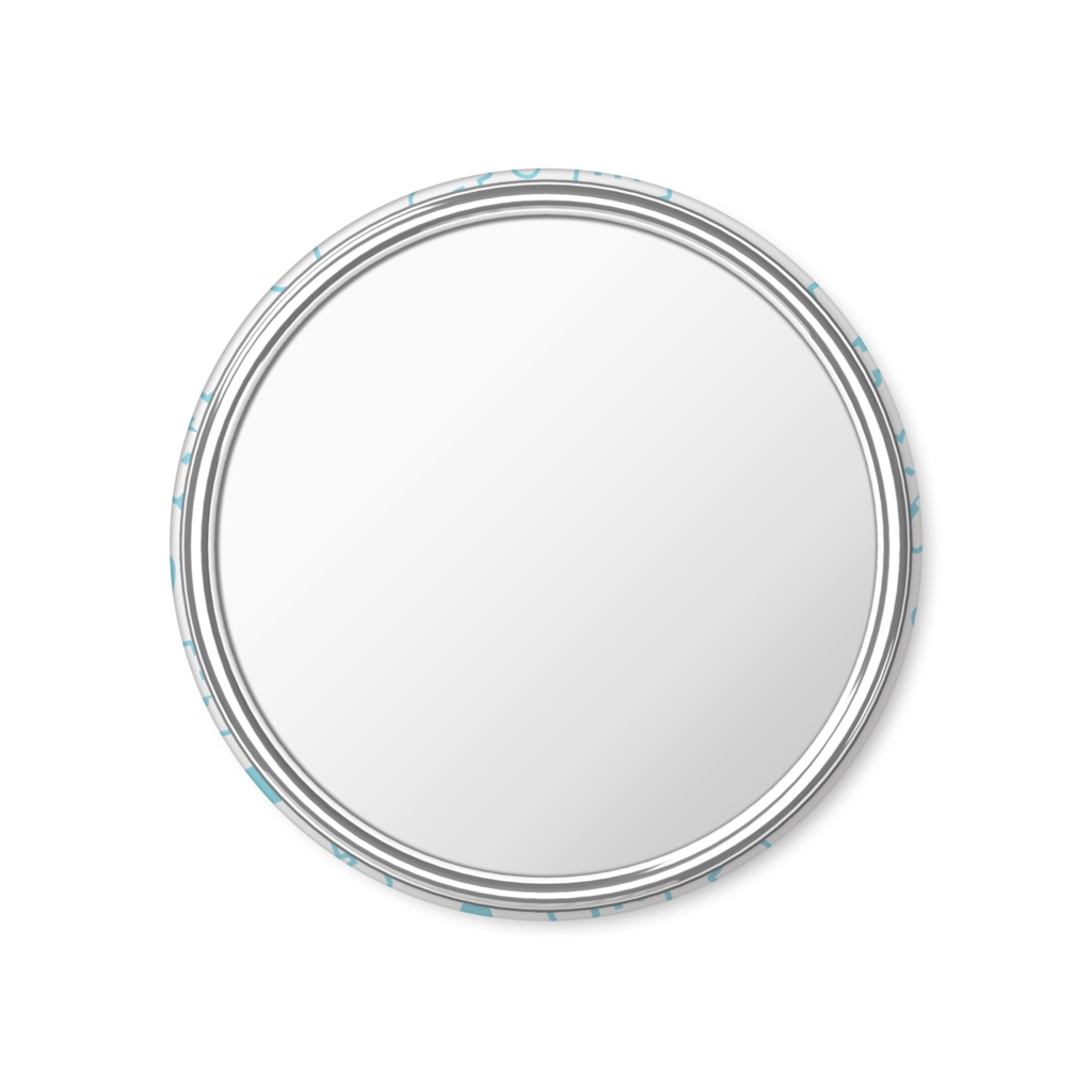 水色の推しの缶ミラー