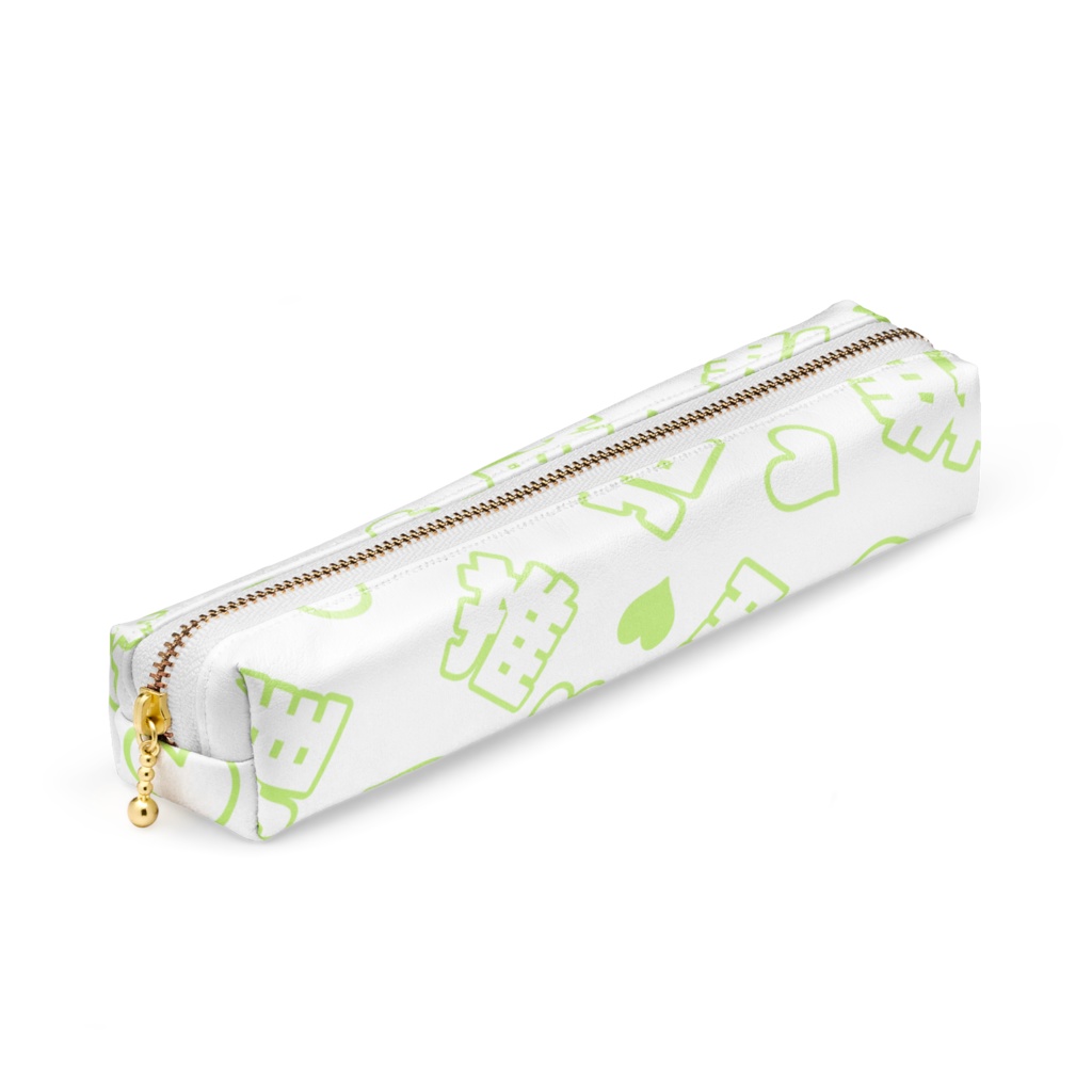 黄緑色の推しのペンケース
