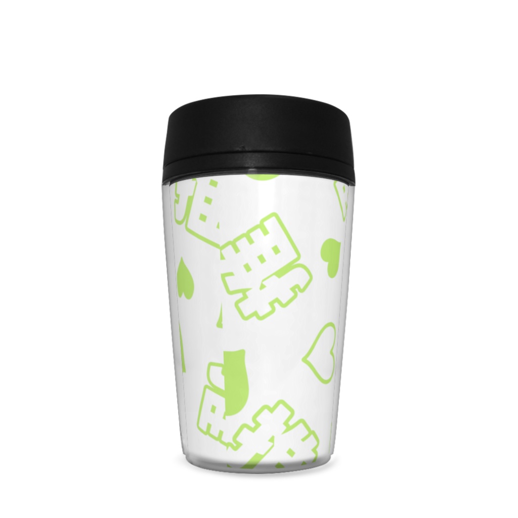 黄緑色の推しのタンブラー