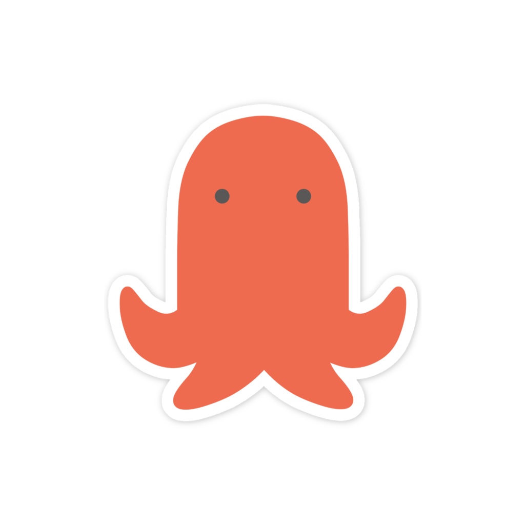 タコさんウインナーのスマホステッカー