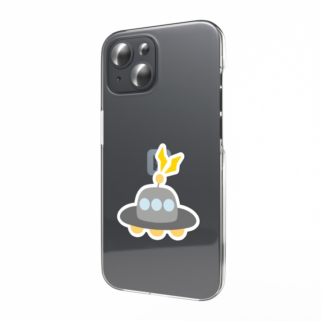 ユーフォーのスマホステッカー