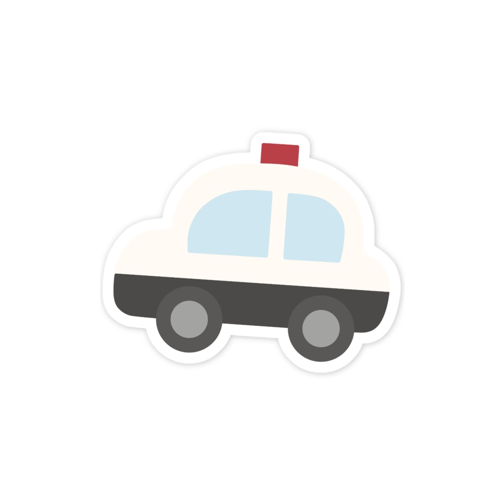 パトカーのスマホステッカー