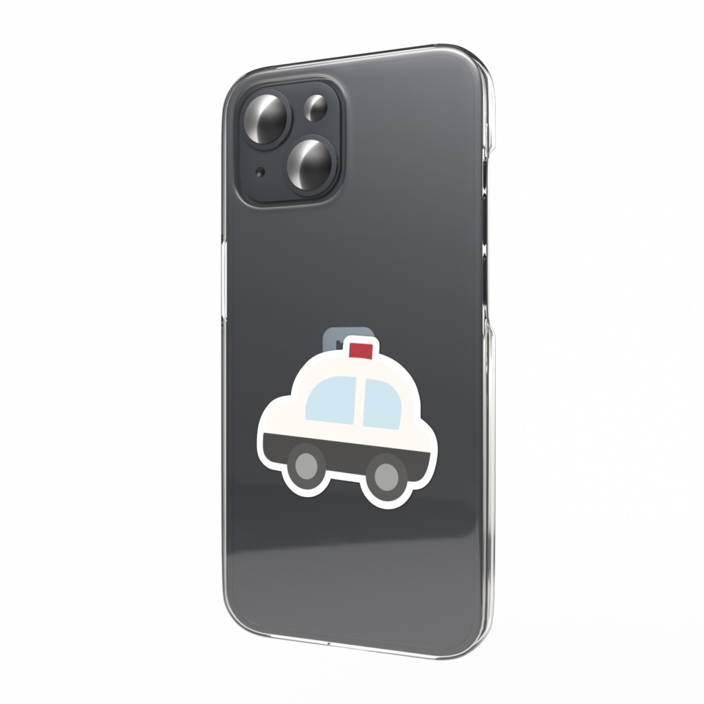 パトカーのスマホステッカー