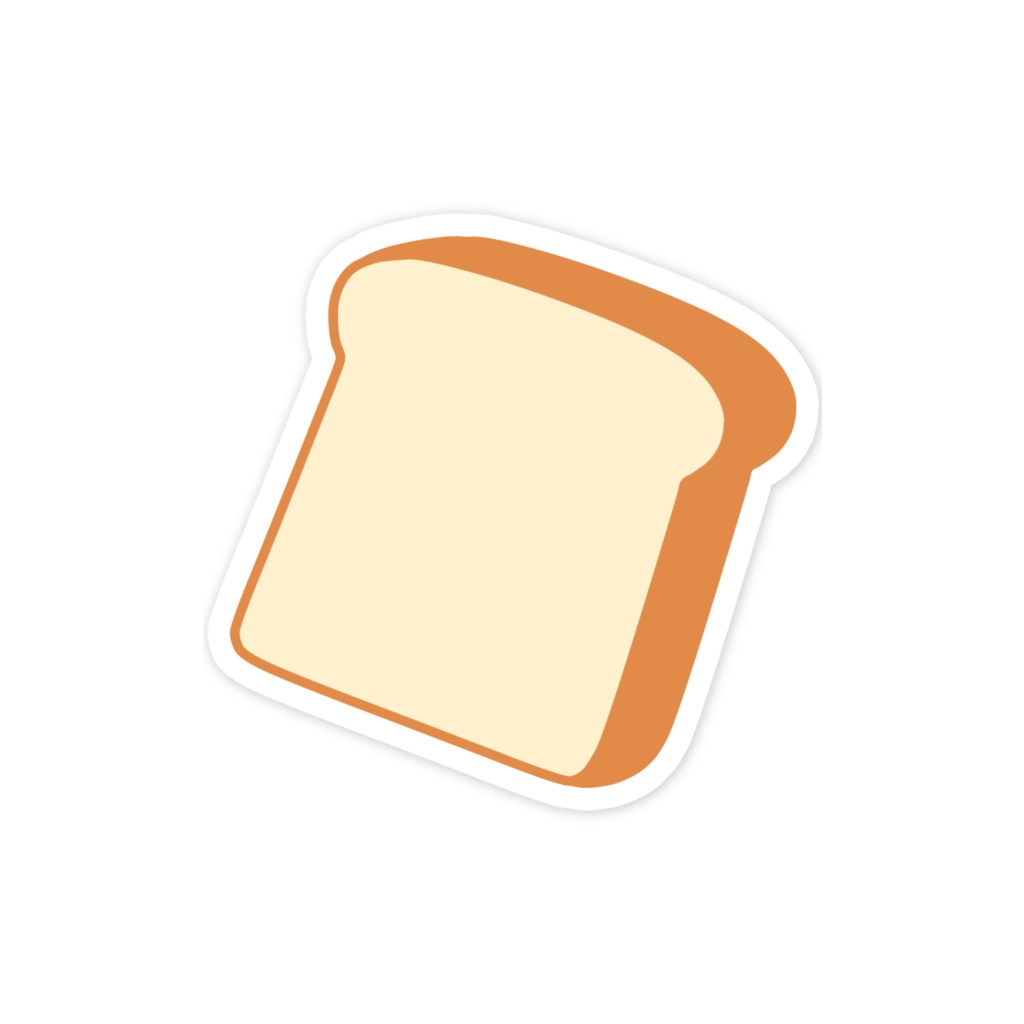 食パンのスマホステッカー