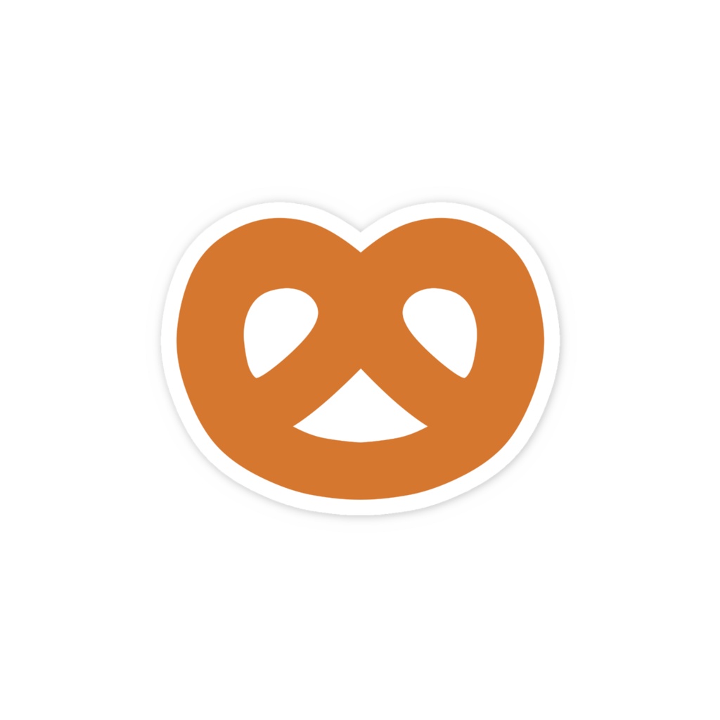 プレッツェルのスマホステッカー