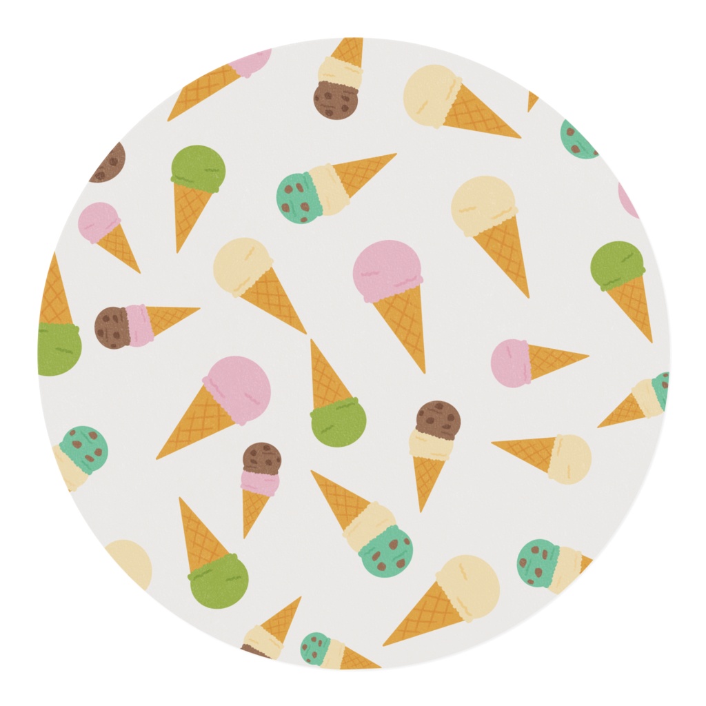 アイスクリームのマスキングテープ