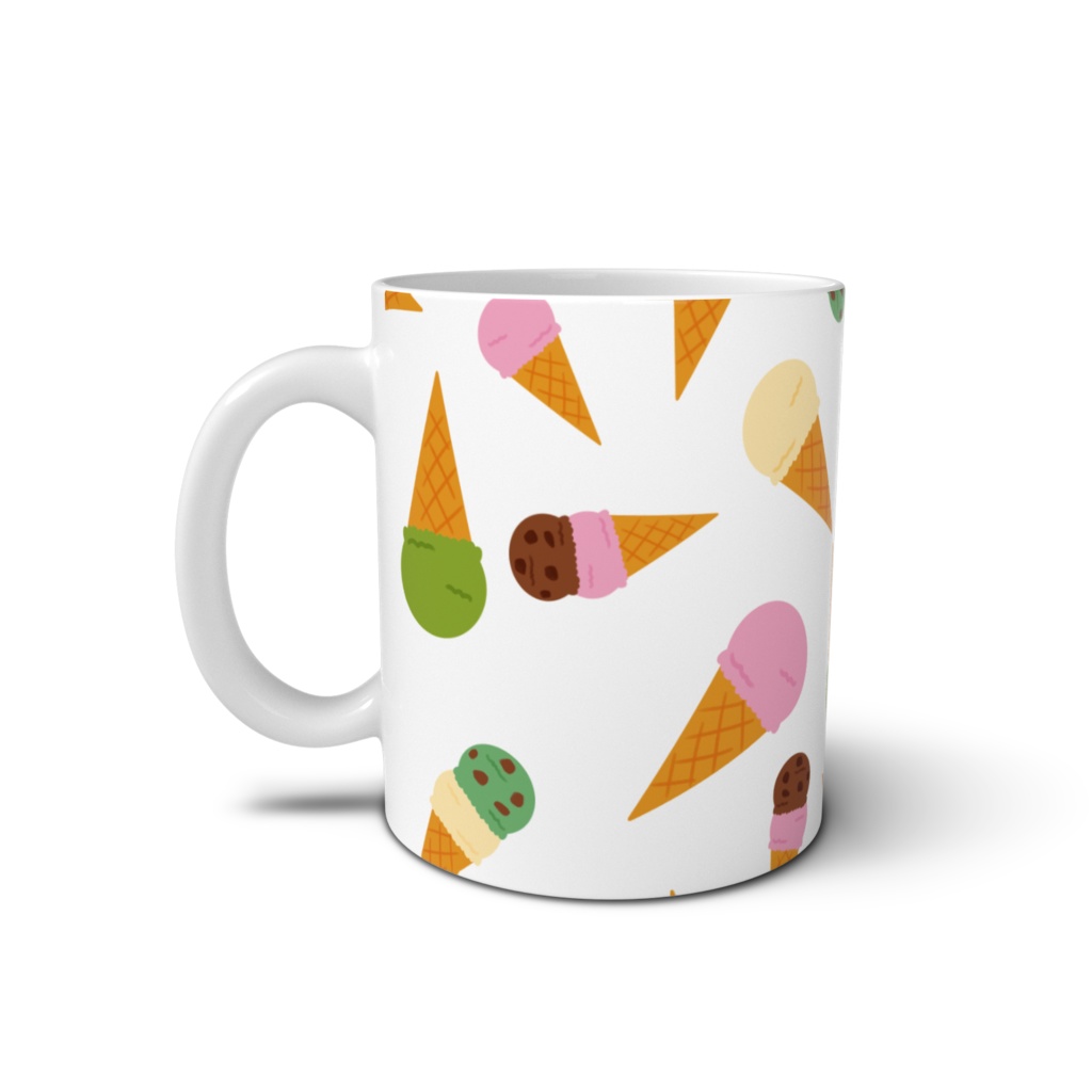 アイスクリームのマグカップ
