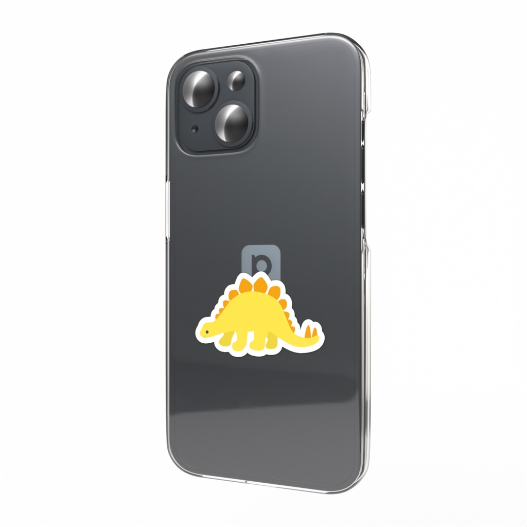 ステゴサウルスのスマホステッカー