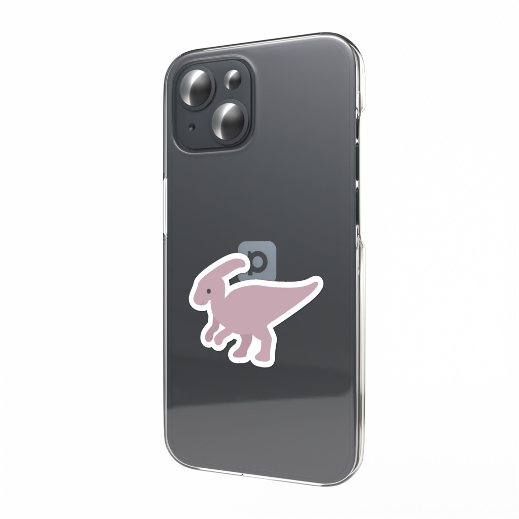 パラサウロロフスのスマホステッカー