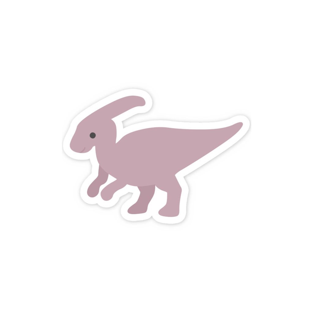 パラサウロロフスのスマホステッカー