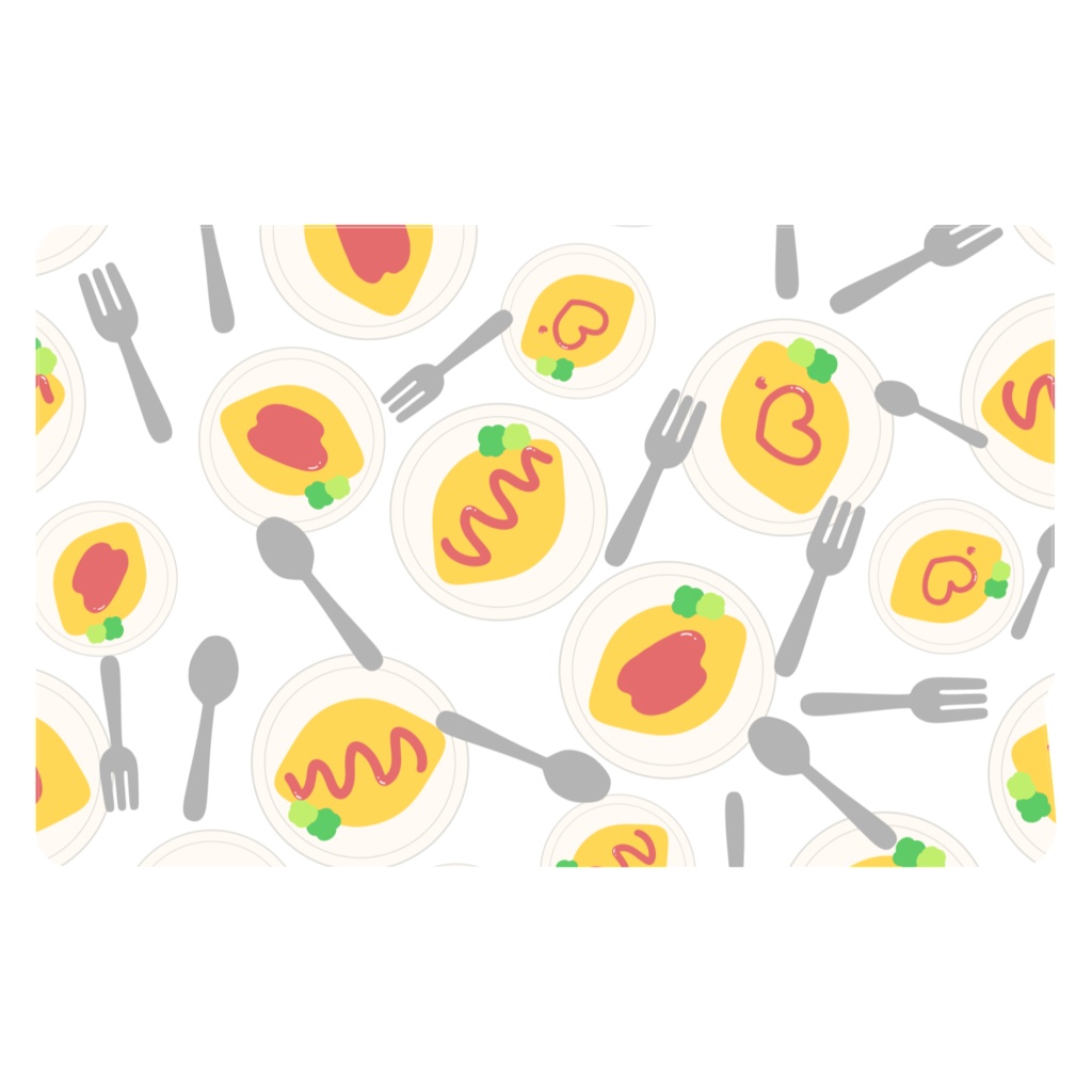 オムライスのICカードステッカー