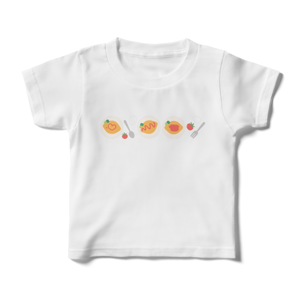 オムライスのキッズTシャツ