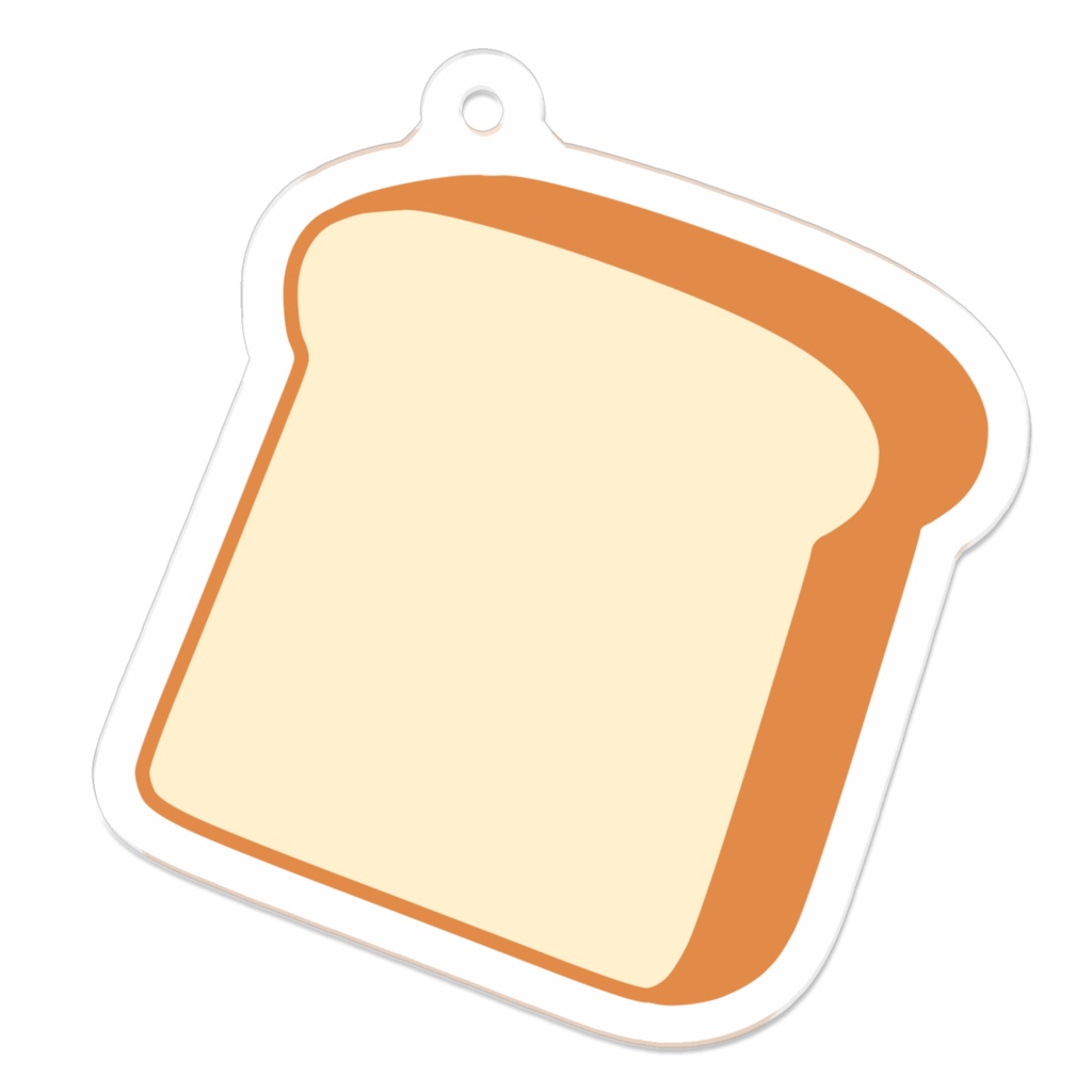 食パンのアクリルキーホルダー