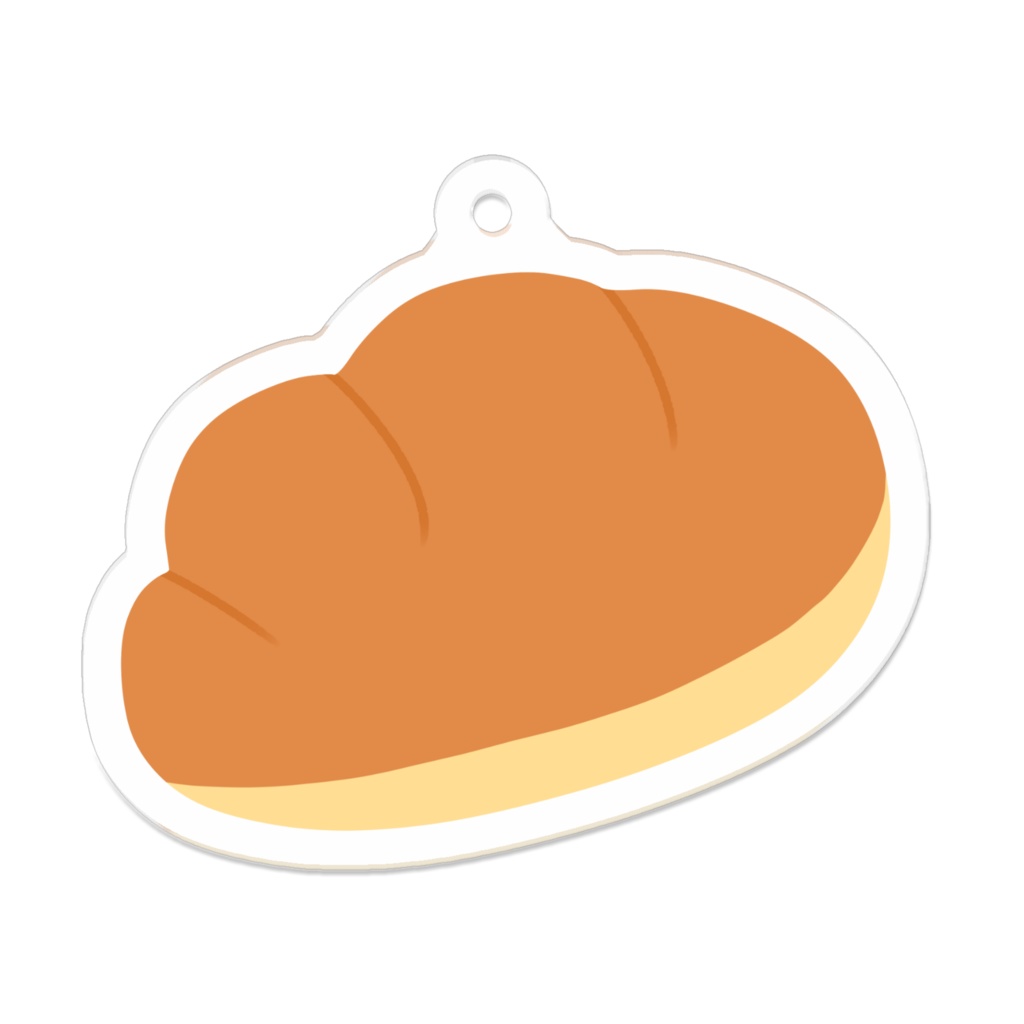 ロールパンのアクリルキーホルダー