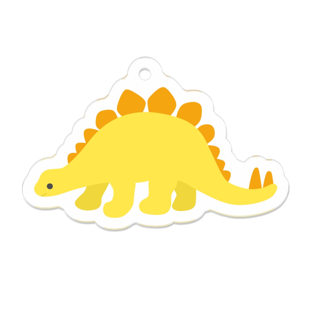 ステゴサウルスのアクリルキーホルダー