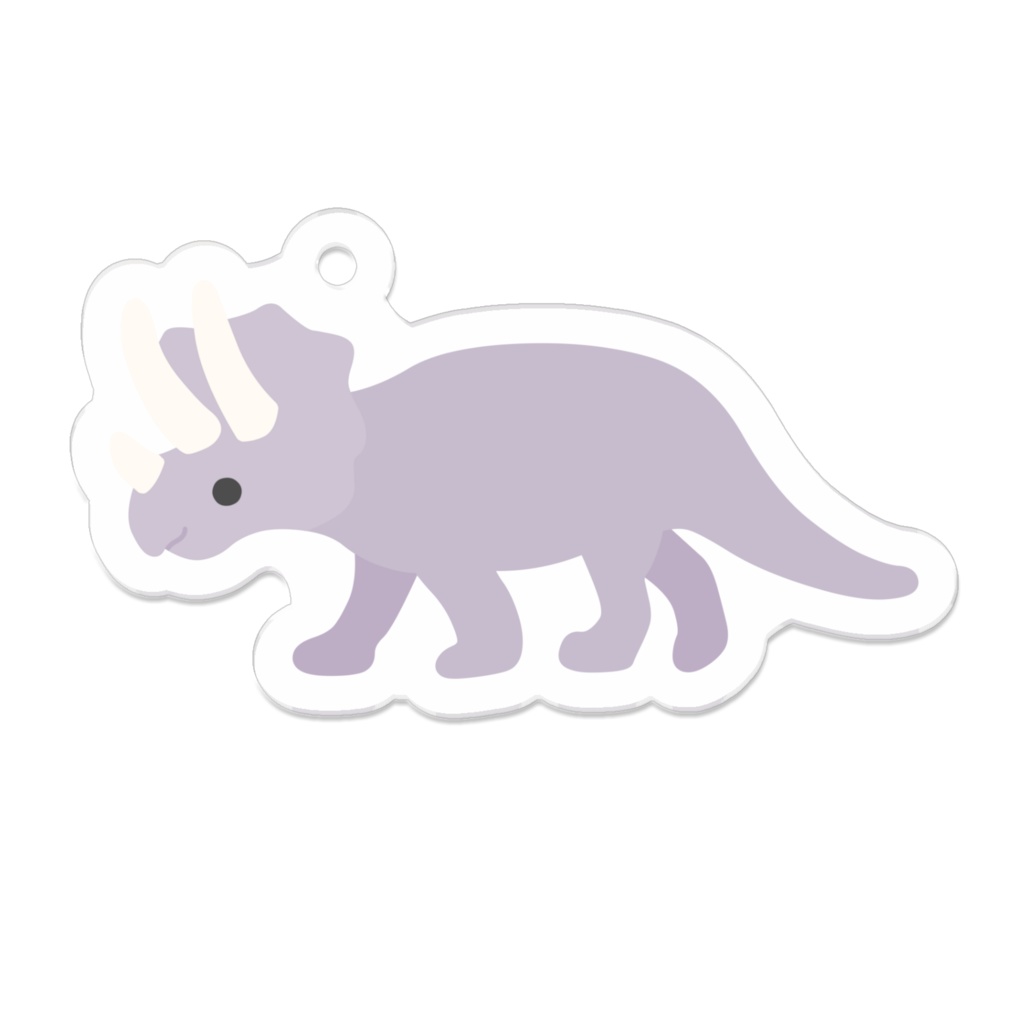 トリケラトプスのアクリルキーホルダー