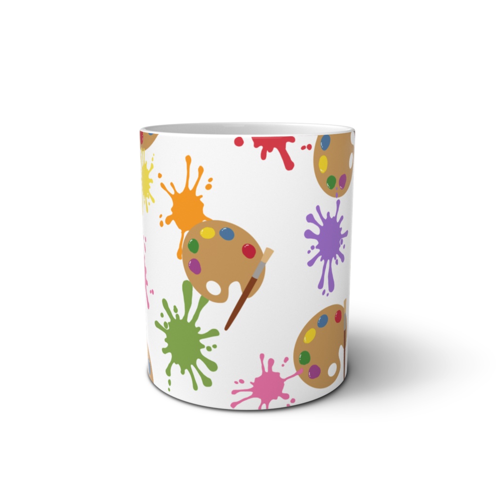 絵具のマグカップ
