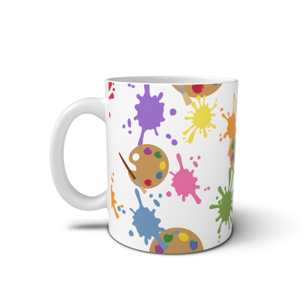 絵具のマグカップ