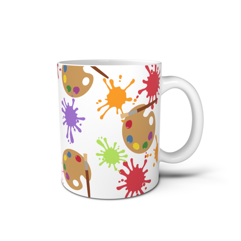 絵具のマグカップ