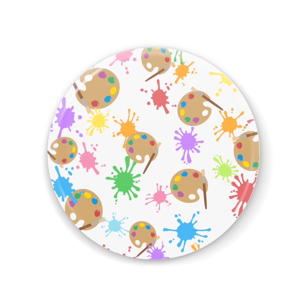 絵具の缶ミラー