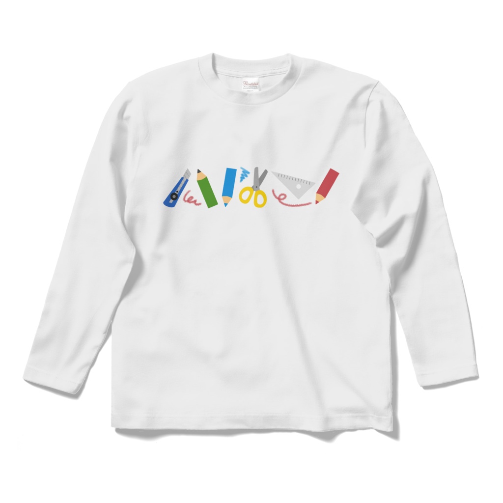 文房具のロングスリーブTシャツ
