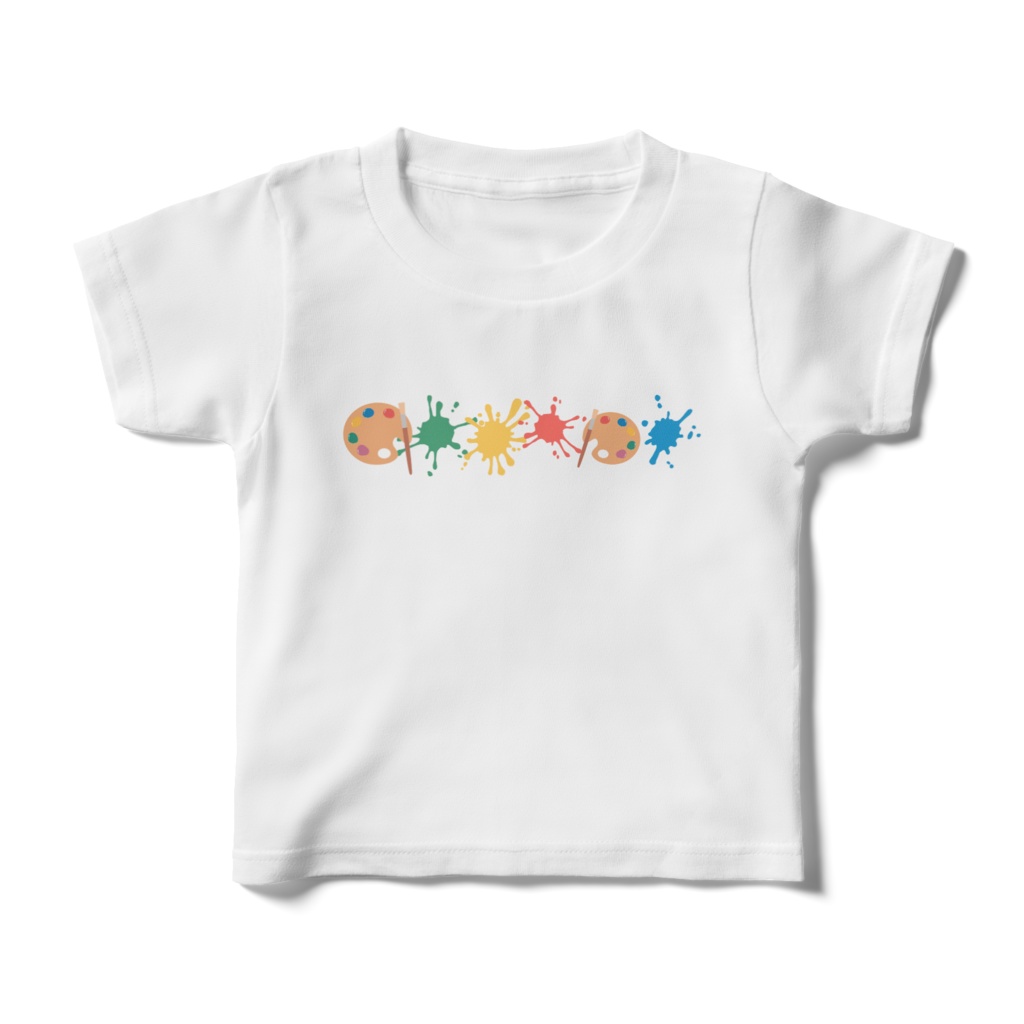 絵具のキッズTシャツ