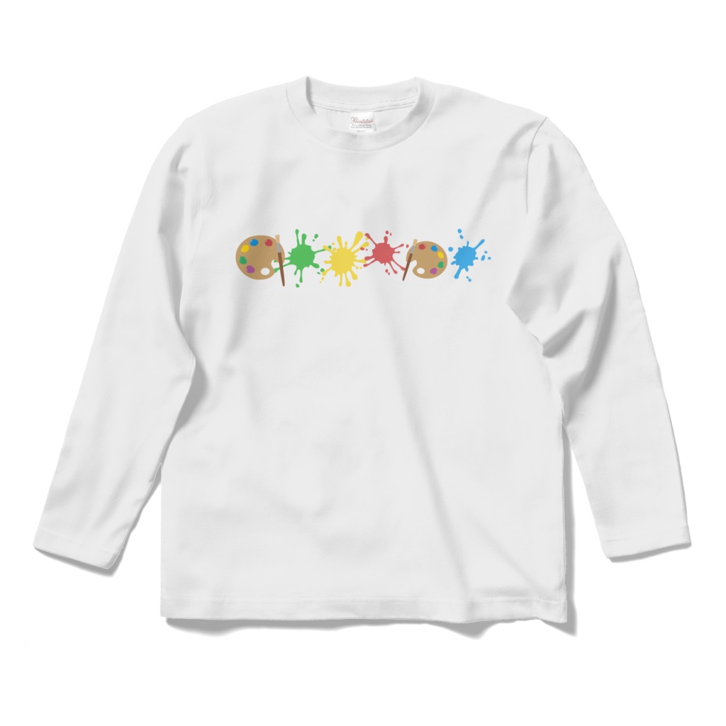絵具のロングスリーブTシャツ