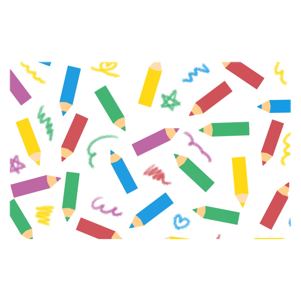 色鉛筆のICカードステッカー