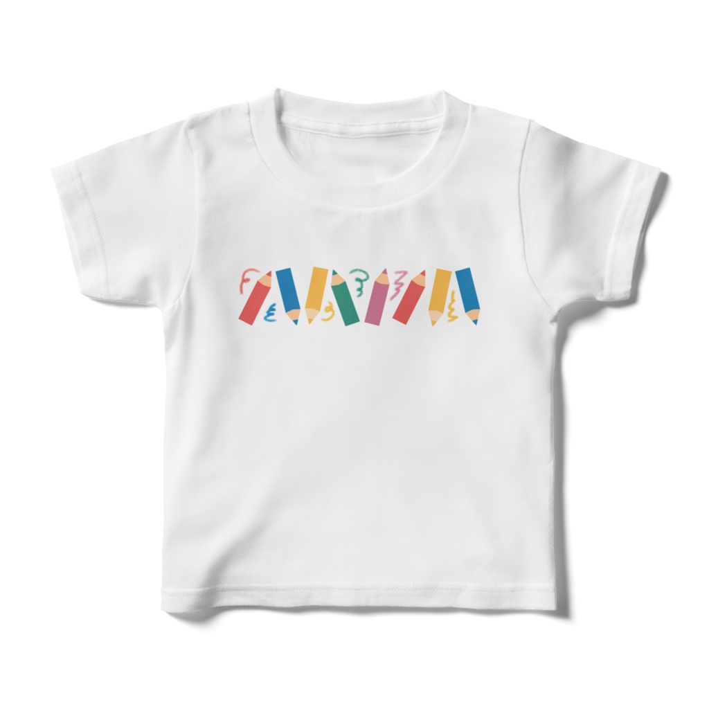 色鉛筆のキッズTシャツ