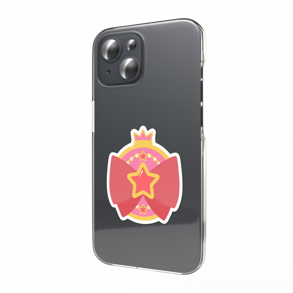 魔法少女のスマホステッカー