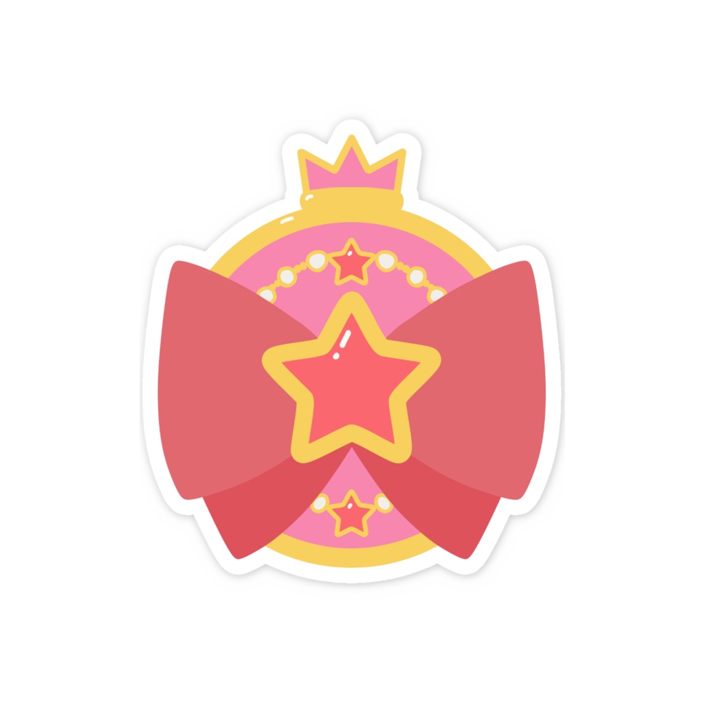 魔法少女のスマホステッカー