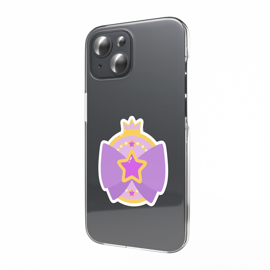 魔法少女のスマホステッカー
