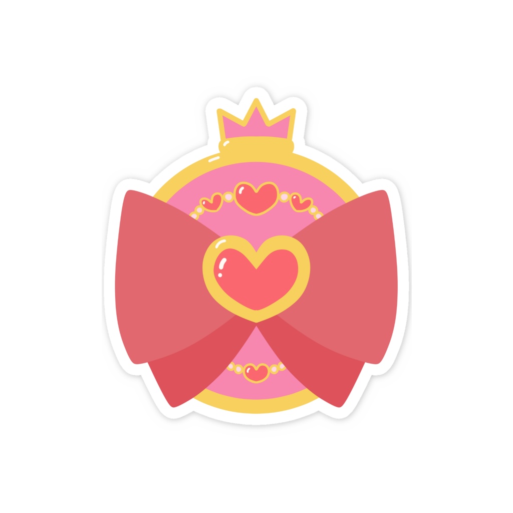 魔法少女のスマホステッカー