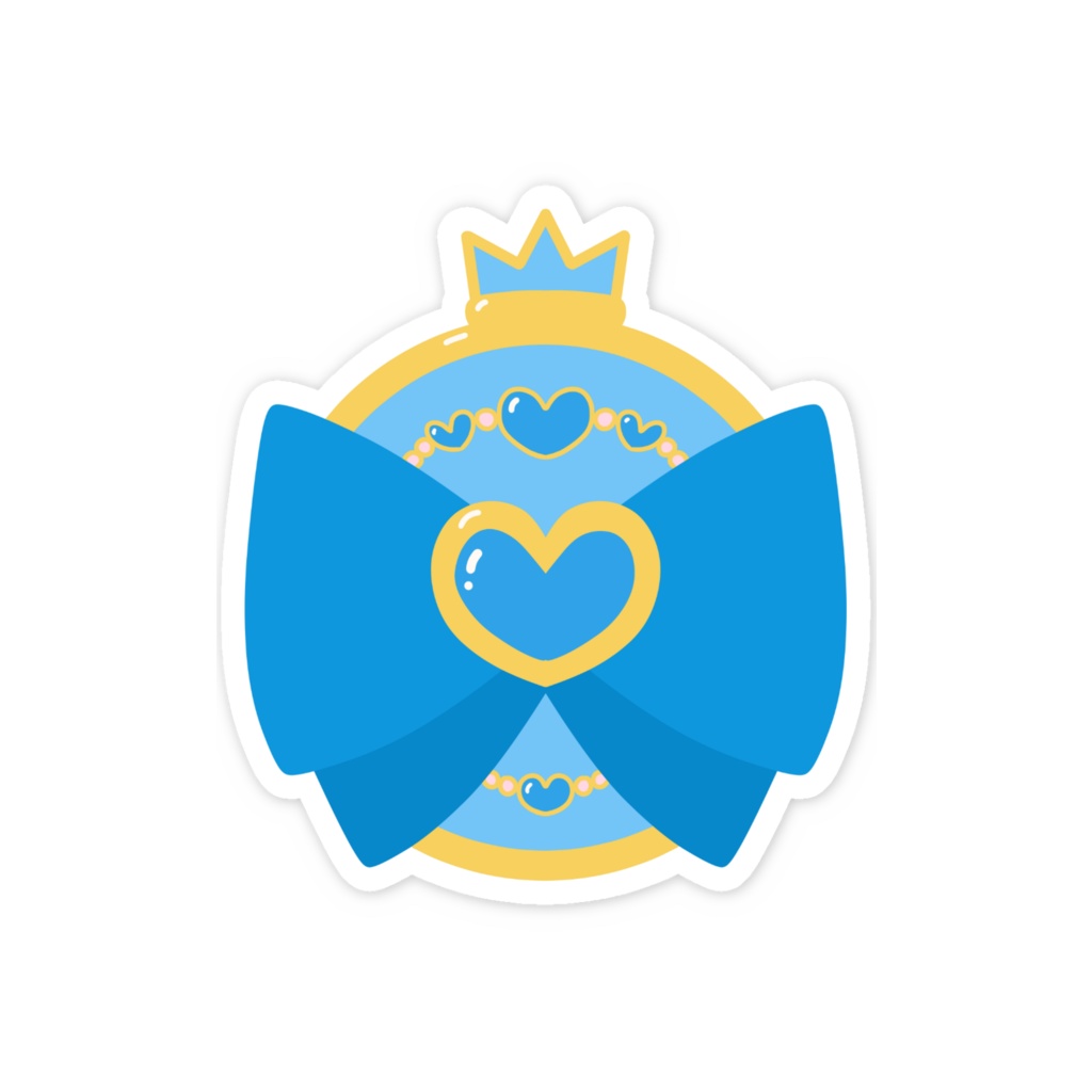 魔法少女のスマホステッカー