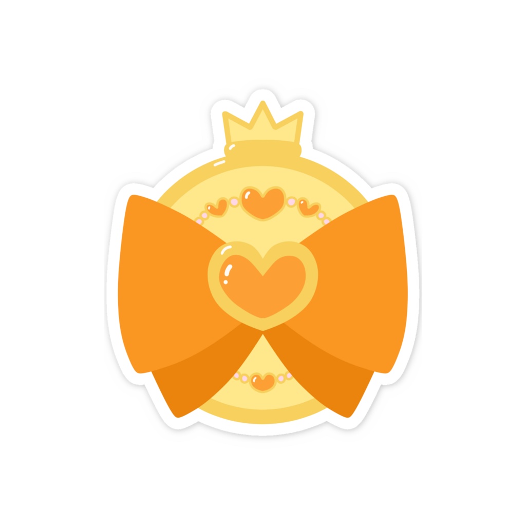 魔法少女のスマホステッカー